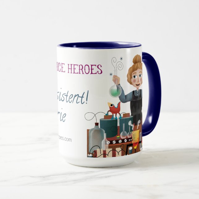 Caneca Meu Super Science Coffee Mug - Eu sou persistente (Frente Esquerda)