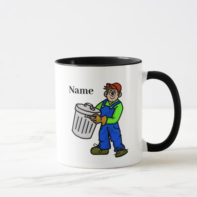 Caneca Meu Trabalho Cheira A Lixeira (Personalizar) (Direita)