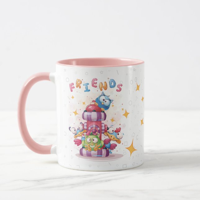 Caneca Meus AMIGOS e eu somos loucos (Esquerda)
