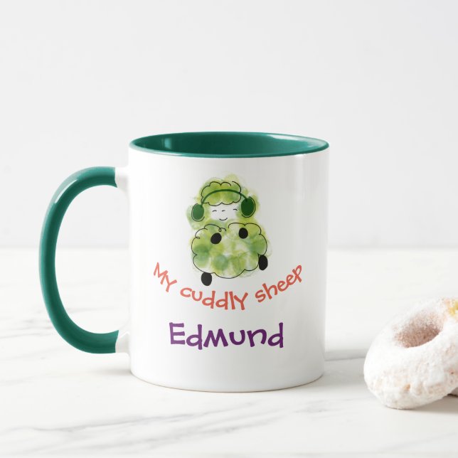 Caneca Meus carneiros peluches (Com Donut)