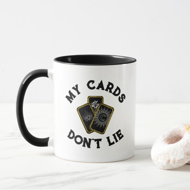 Caneca "Meus Cartões Não Mentem" (Com Donut)