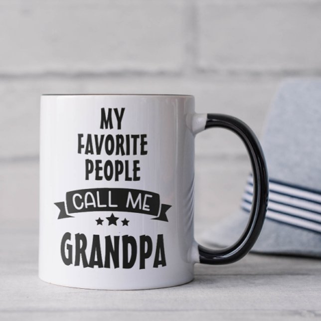 Caneca Meus Favoritos Me Chamam de Vovô (Favorite people call me grandpa coffee mug)