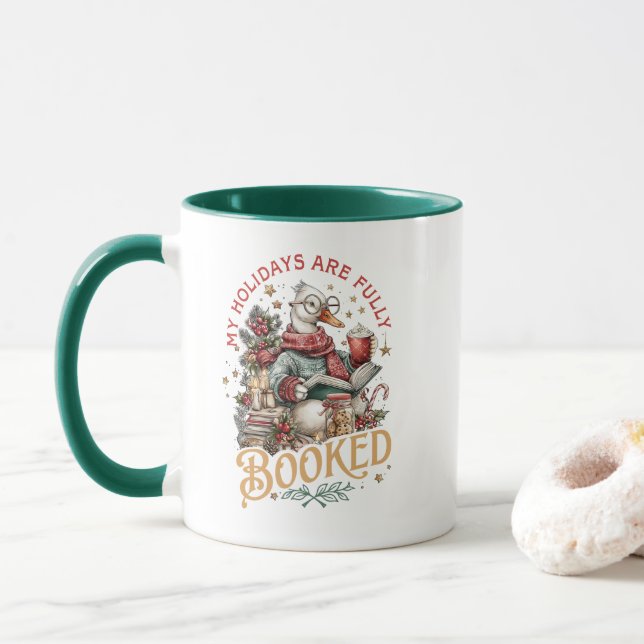 Caneca Meus Feriados Estão Totalmente Reservados (Com Donut)