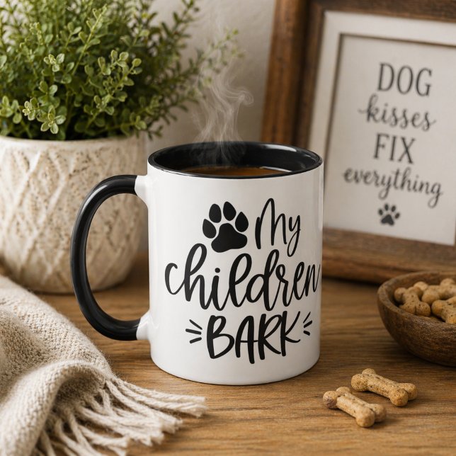 Caneca Meus Filhos Latem  (Criador carregado)
