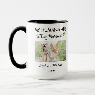 Caneca Meus Humanos Estão Se Casando – Foto Personalizada