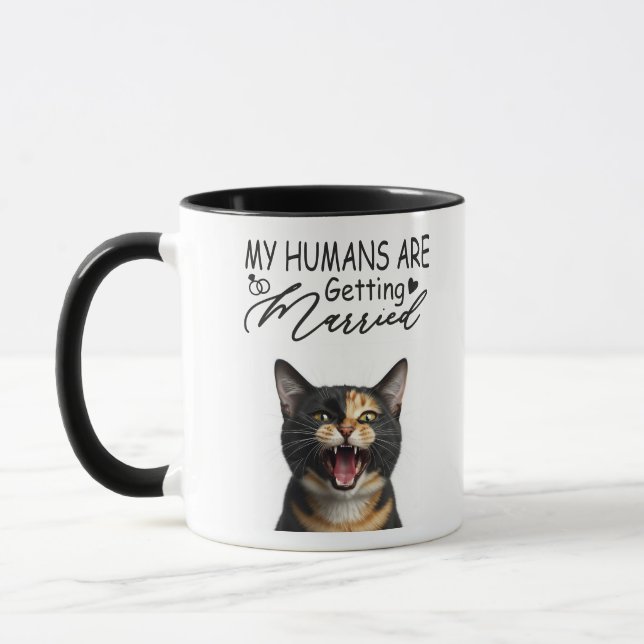Caneca Meus Humanos Estão Se Casando Foto Personalizada d (Esquerda)
