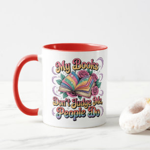 Caneca Meus livros não me julgam...