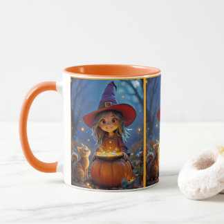 Caneca Mexendo um Pouco de Magia! Bruxa fofa,