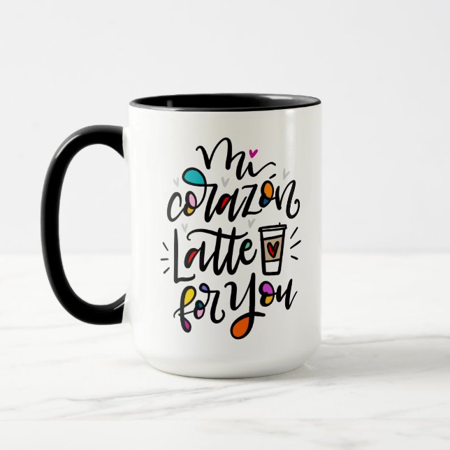 Caneca Mi Corazón Latte para VOCÊ (Esquerda)