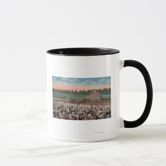 Caneca Miami, FL - Vista do Parque Hialeah com Cavalo (Direita)