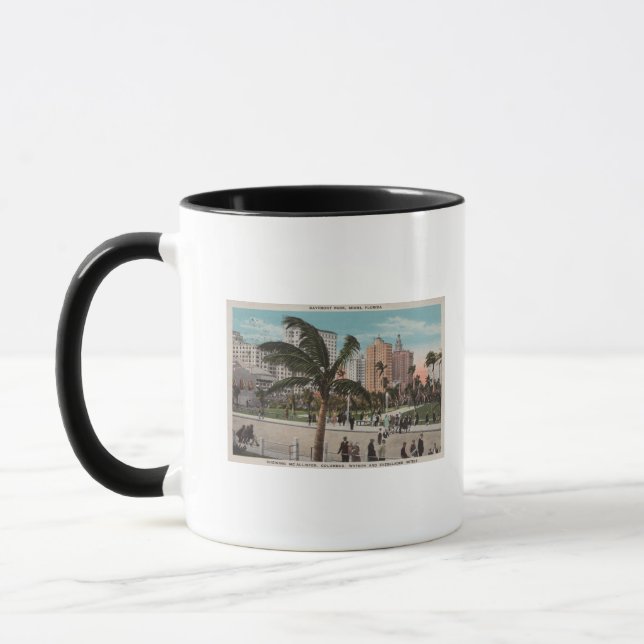 Caneca Miami, Flórida - Vista de Bayfront Park & Hotels (Esquerda)