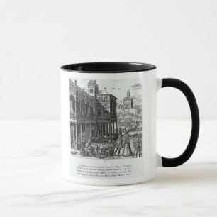 Caneca Michel de Nostradame que está sendo consultado