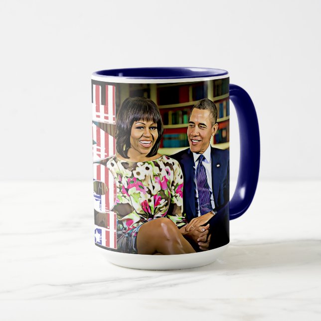 Caneca Michelle & Barack Obama já fizeram o excelente de (Frente Esquerda)