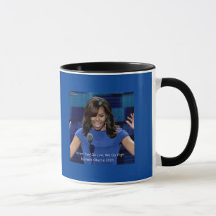 Caneca Michelle Obama "Nós Vamos Alto" Colecionável
