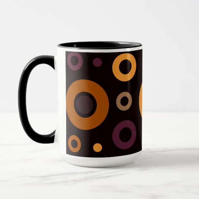 Caneca Mid-Century Modern Fall Geometric   (Esquerda)