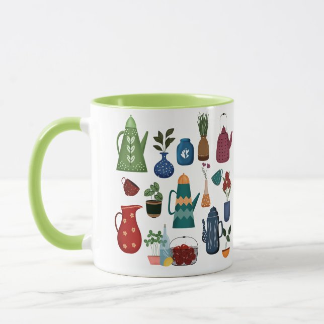 Caneca Mid-Century Modern Kitchen Charm (Esquerda)