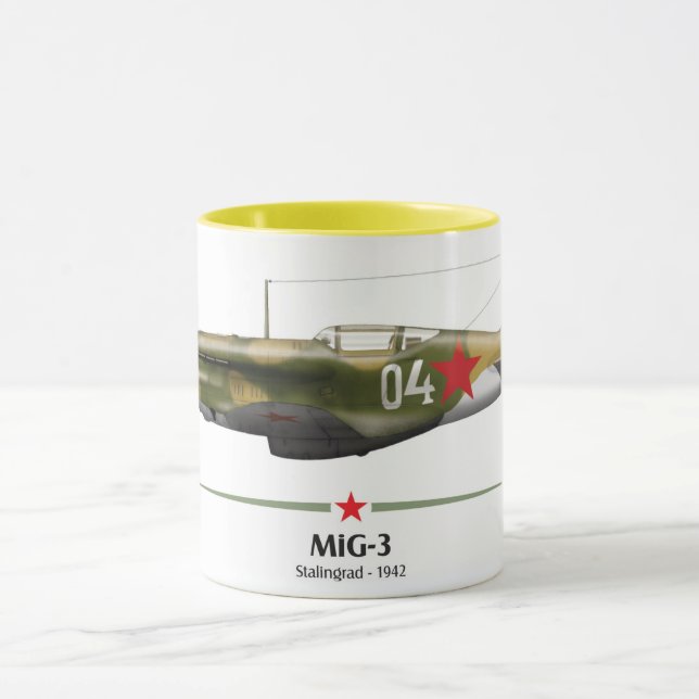 Caneca MiG-3 Batalha de Stalingrado - 1942 (Centro)