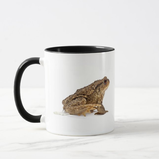 Caneca Mijar do sapo comum ou do sapo europeu (bufo de (Esquerda)