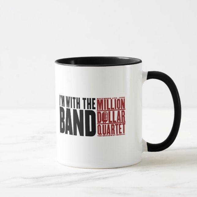 Caneca Milhão quartetos do dólar "eu sou com a banda " (Direita)
