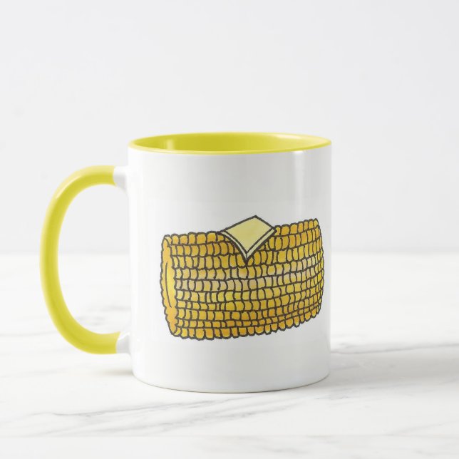 Caneca Milho Amarelo no Piquenique Cob Corncob Butter (Esquerda)