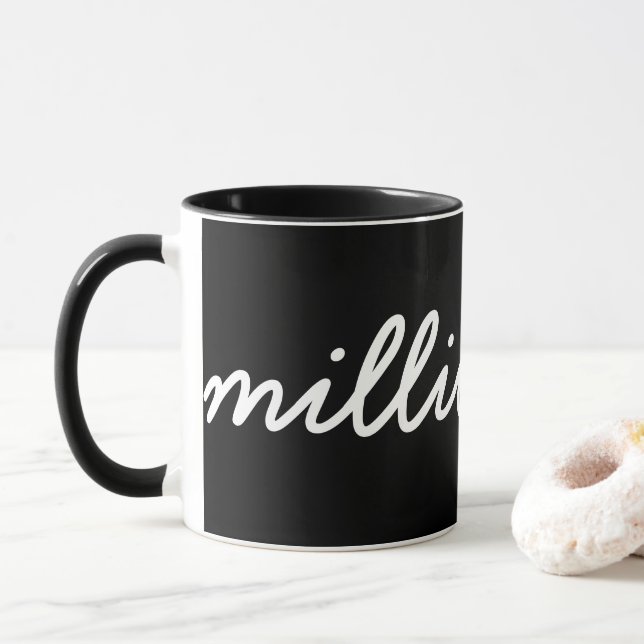 Caneca 'Millionaire' Minimalist Design Maximalist Mindset (Com Donut)