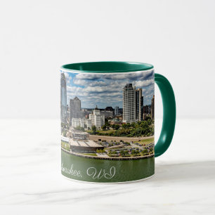 Caneca Milwaukee, fotografia de paisagem urbana de Wiscon
