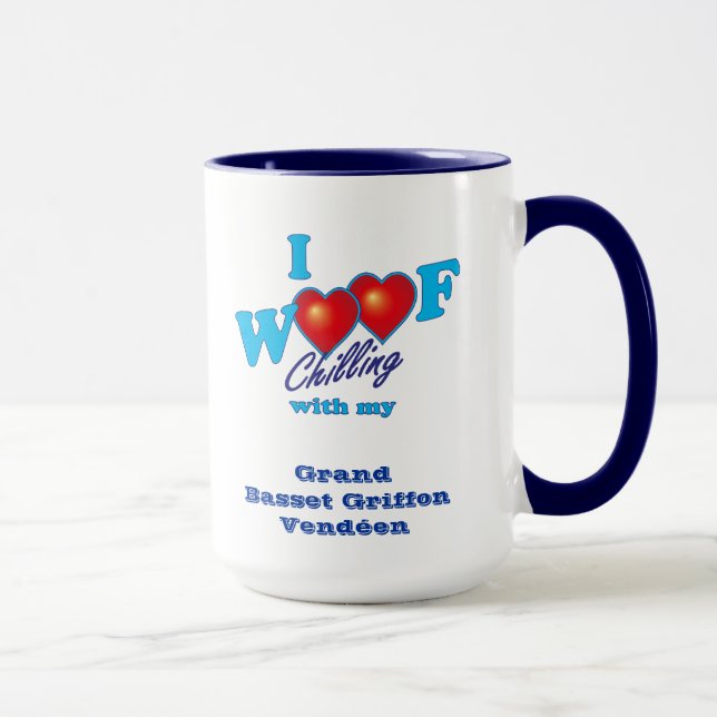 Caneca Mim Basset grande Griffon Vendeen do Woof (Direita)