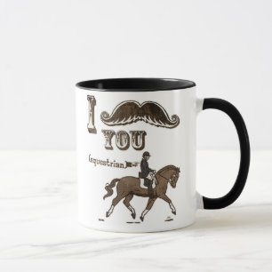 Caneca Mim bigode você equestre