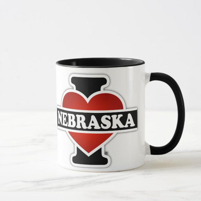 Caneca Mim coração Nebraska (Direita)