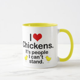 Caneca Mim galinhas (do coração)