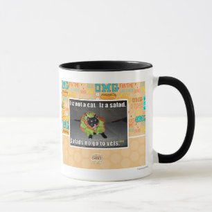 Caneca Mim iz não um gato. Iz um salad.