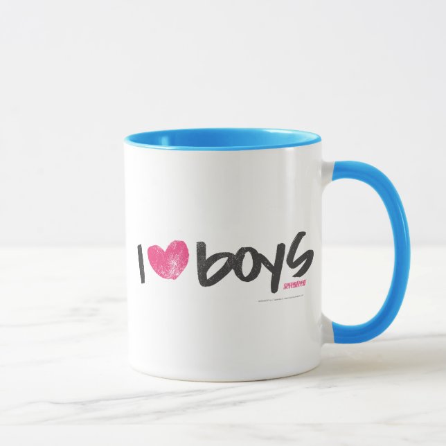 Caneca Mim meninos do coração magentas (Direita)