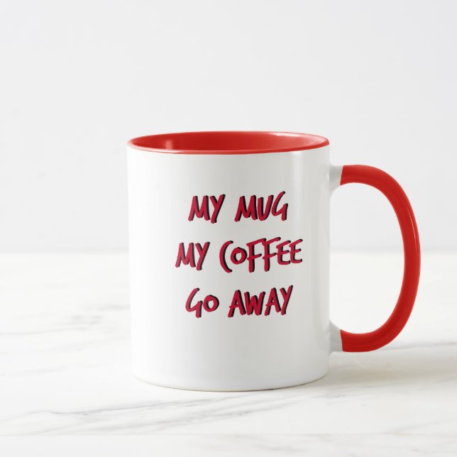 Caneca Minha! 11 oz Ringer Mug (Direita)