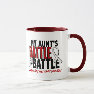 Caneca Minha batalha demasiado 1 tia OSSO/CÂNCER PULMONAR