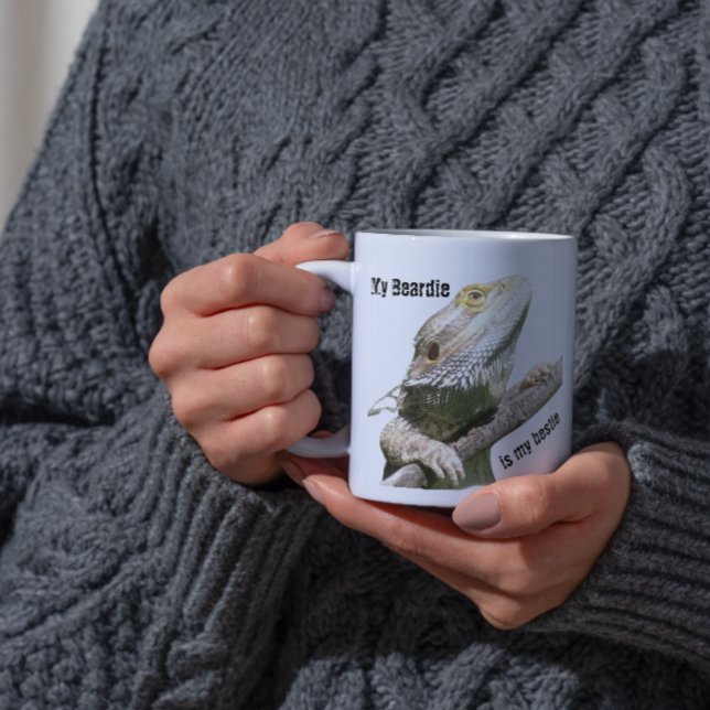 Caneca Minha Beardie É Minha Bestie (Criador carregado)