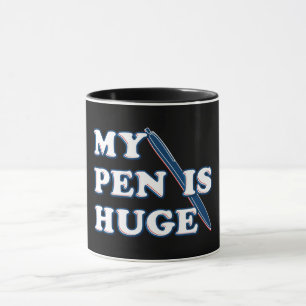 Caneca Minha Caneta É Um Humor Sarcástico Ofensivo E Engr