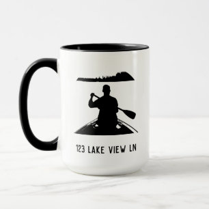 Caneca Minha Casa de Lago Canoagem Mug