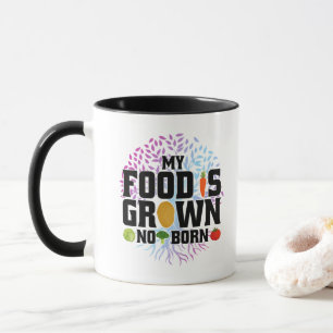 Caneca Minha Comida É Cultivada Não Nasce Agricultura de 
