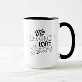 Caneca Minha Esperança está em Jesus Inspirador 