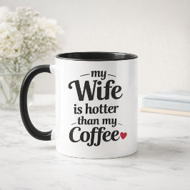 Caneca Minha Esposa É Mais Quente Que Meu Café Marido Eng