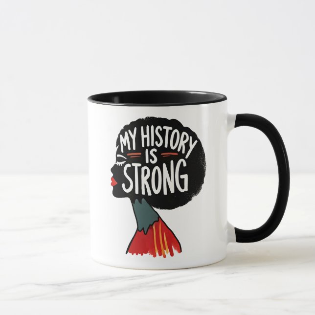 Caneca Minha História É Forte  (Direita)