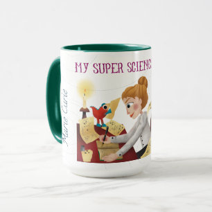 Caneca Minha Mug de Café da Super Ciência - Estudando!