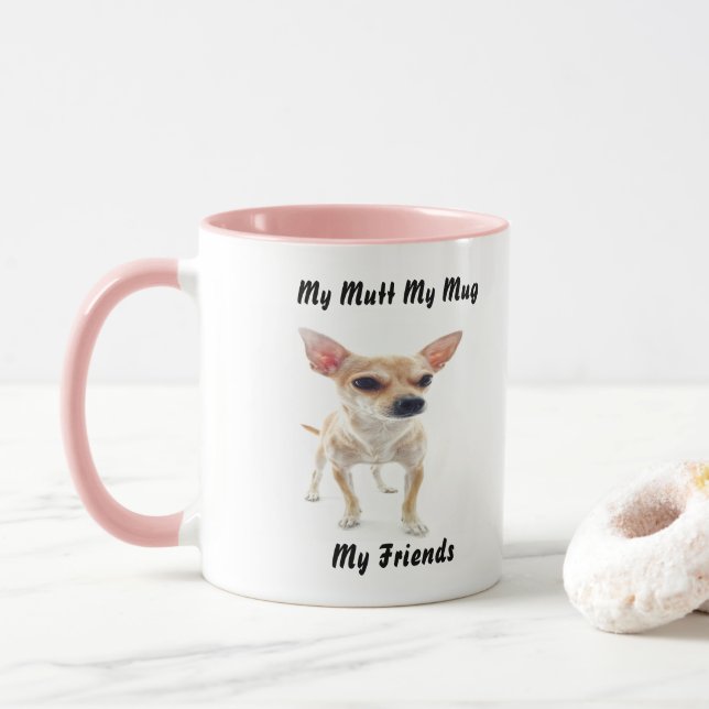 Caneca Minha Mugela É Minha Amiga. (Com Donut)