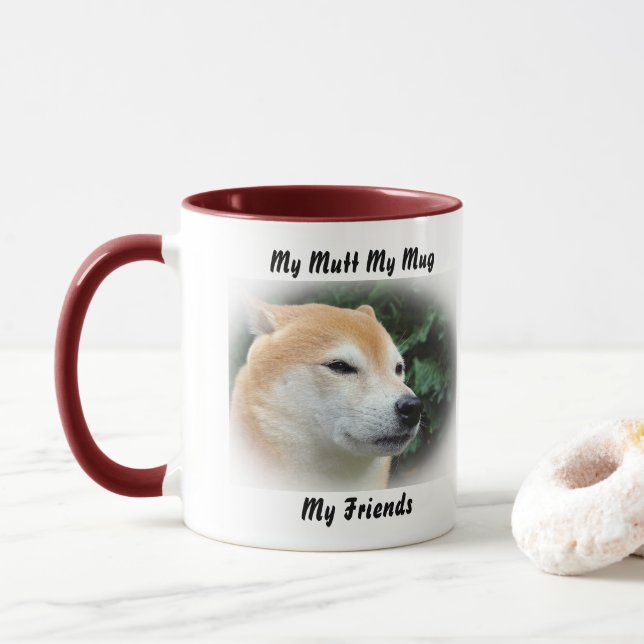 Caneca Minha Mugela É Minha Amiga. (Com Donut)