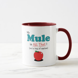 Caneca Minha mula é toda a isso! Mula engraçada