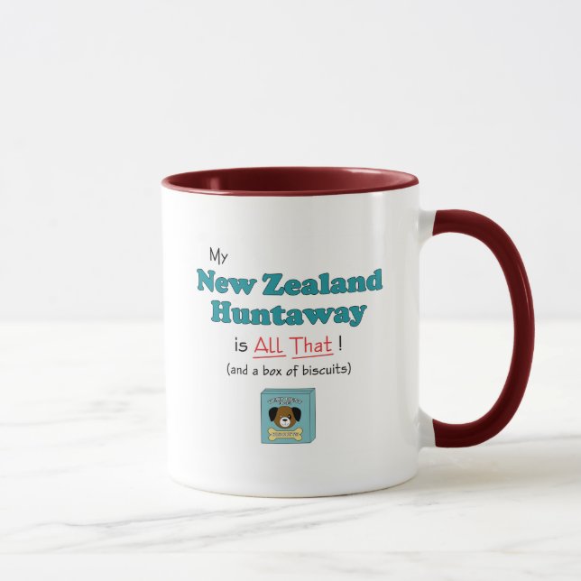 Caneca Minha Nova Zelândia Huntaway é toda a isso! (Direita)
