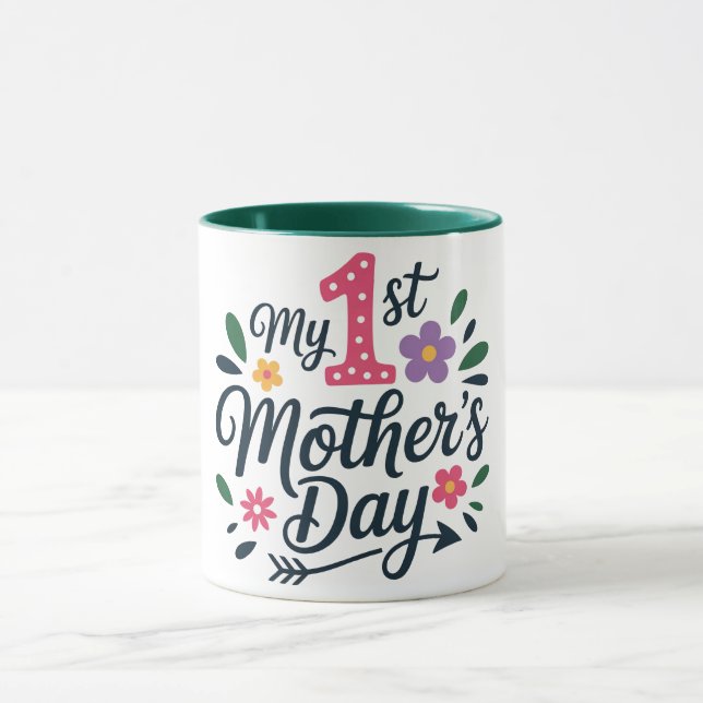 Caneca - Minha Primeira Caneca do Dia das Mães (Centro)