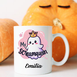 Caneca Minha rainha de tela Kawaii Halloween Mug para Nam