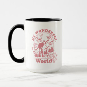 Caneca Minhas Maravilhosas Flores Retro do Mundo