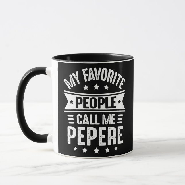Caneca Minhas pessoas favoritas me chamam de Pepere Padre (Esquerda)